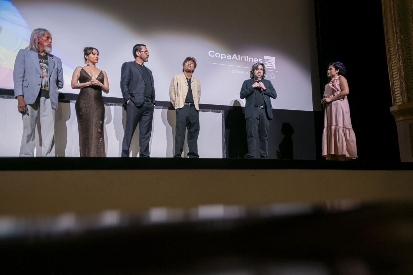 Film presentation before the audience
